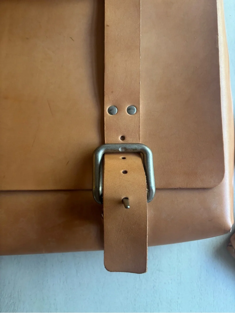 Mr. Lentz Leather messenger bag / travel set